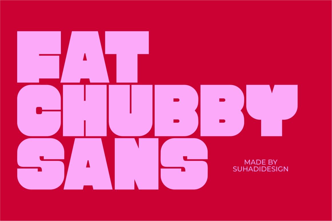Fat Chubby Sans Serif Font — image 1