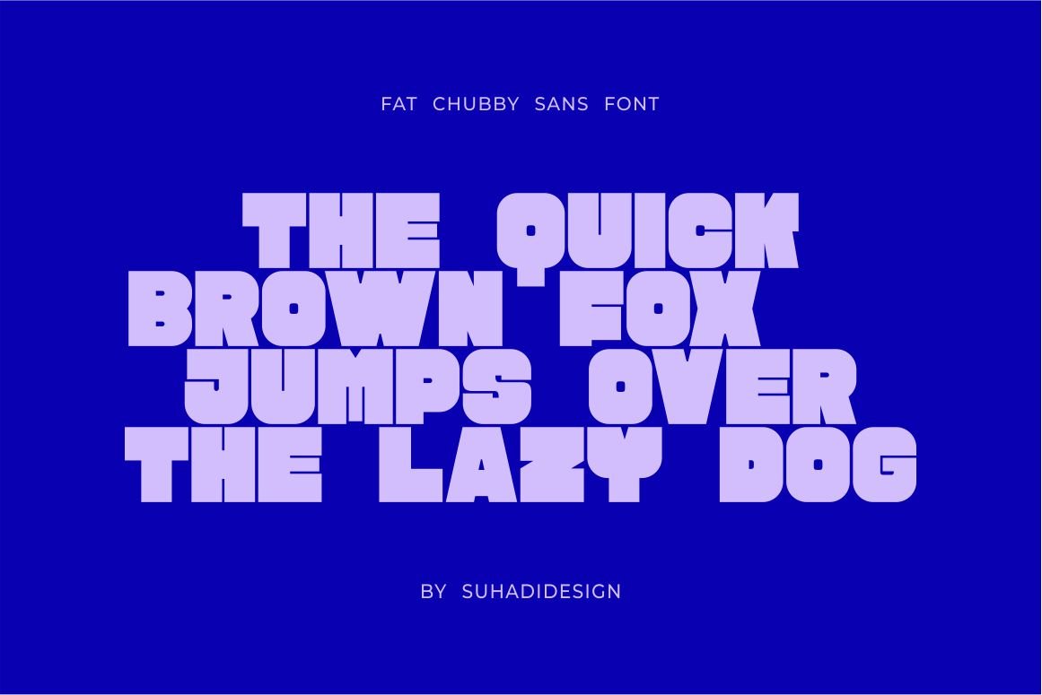 Fat Chubby Sans Serif Font — image 3