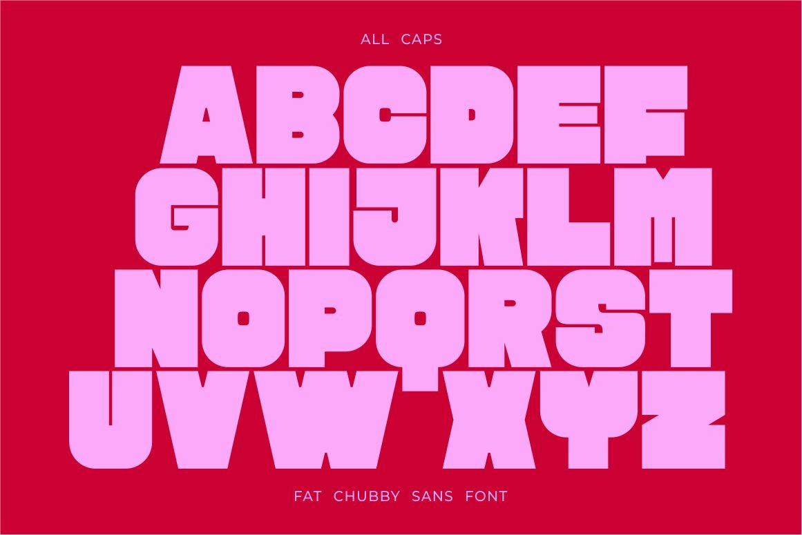 Fat Chubby Sans Serif Font — image 7