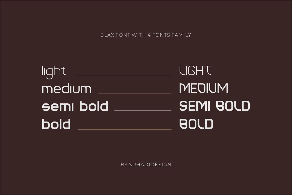Blax - Sans Serif Alternate Font Family — image 3