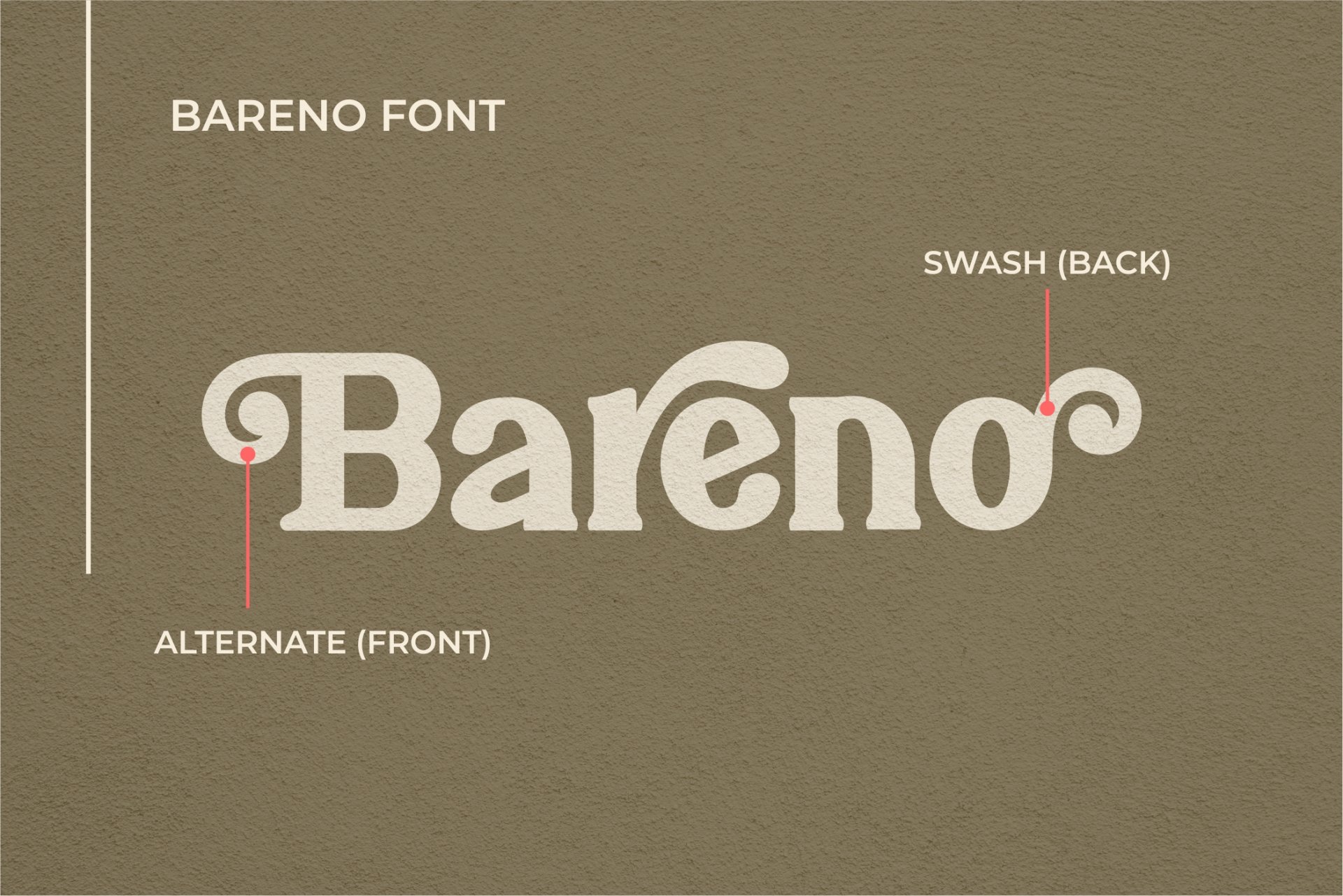 Bareno modern retro serif font — image 5