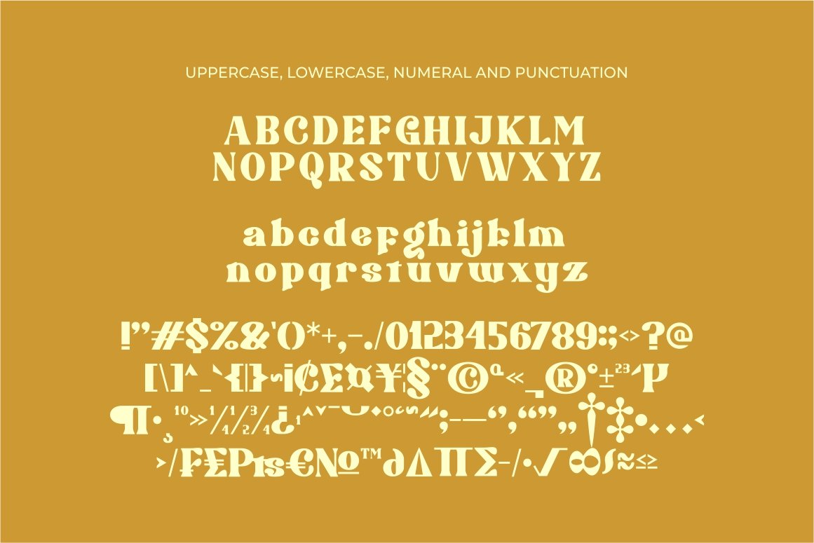 Brigast modern retro typeface font — image 16
