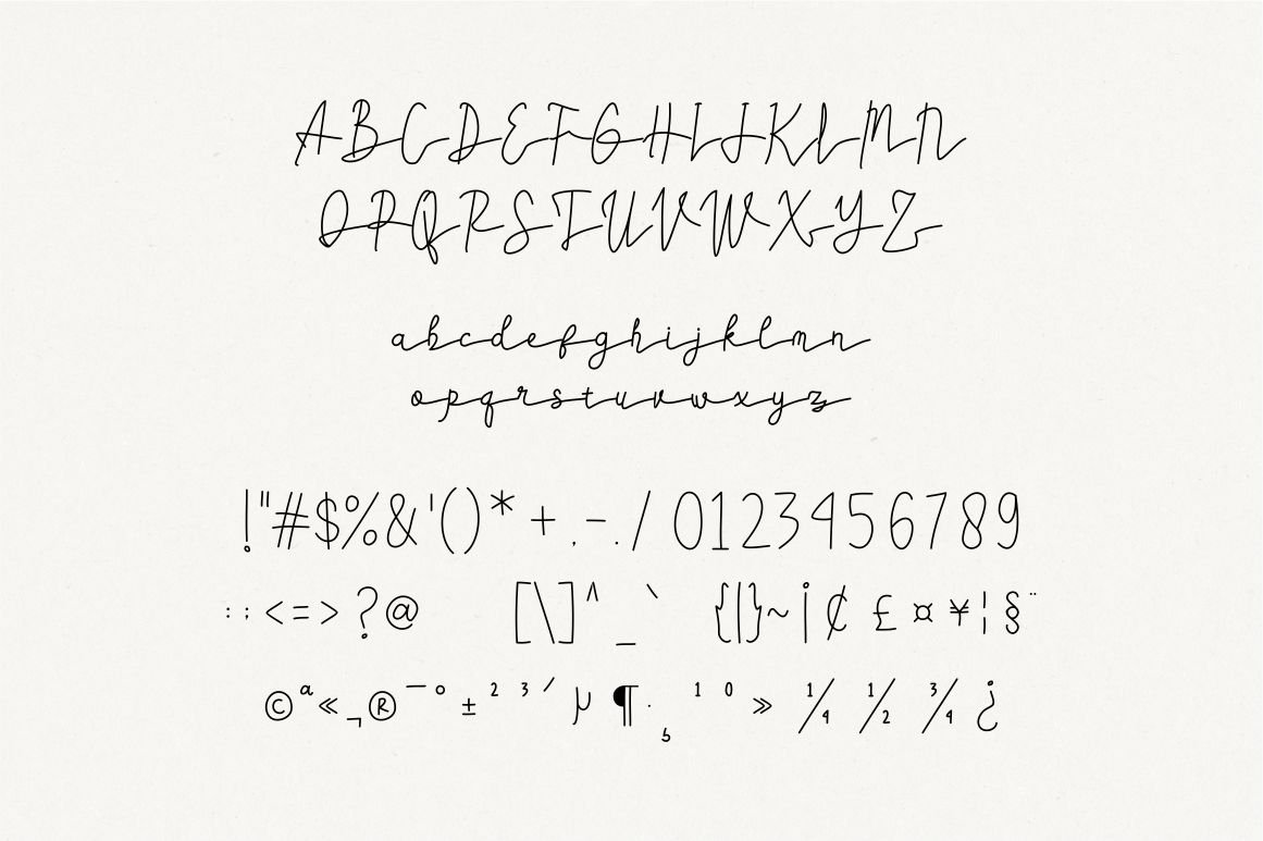 Adelinata script handwritten font — image 8