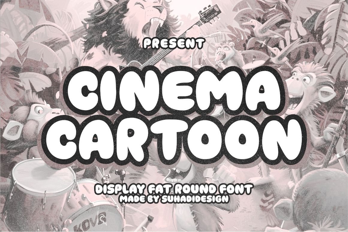Cinema Cartoon Fat Round Font — image 1