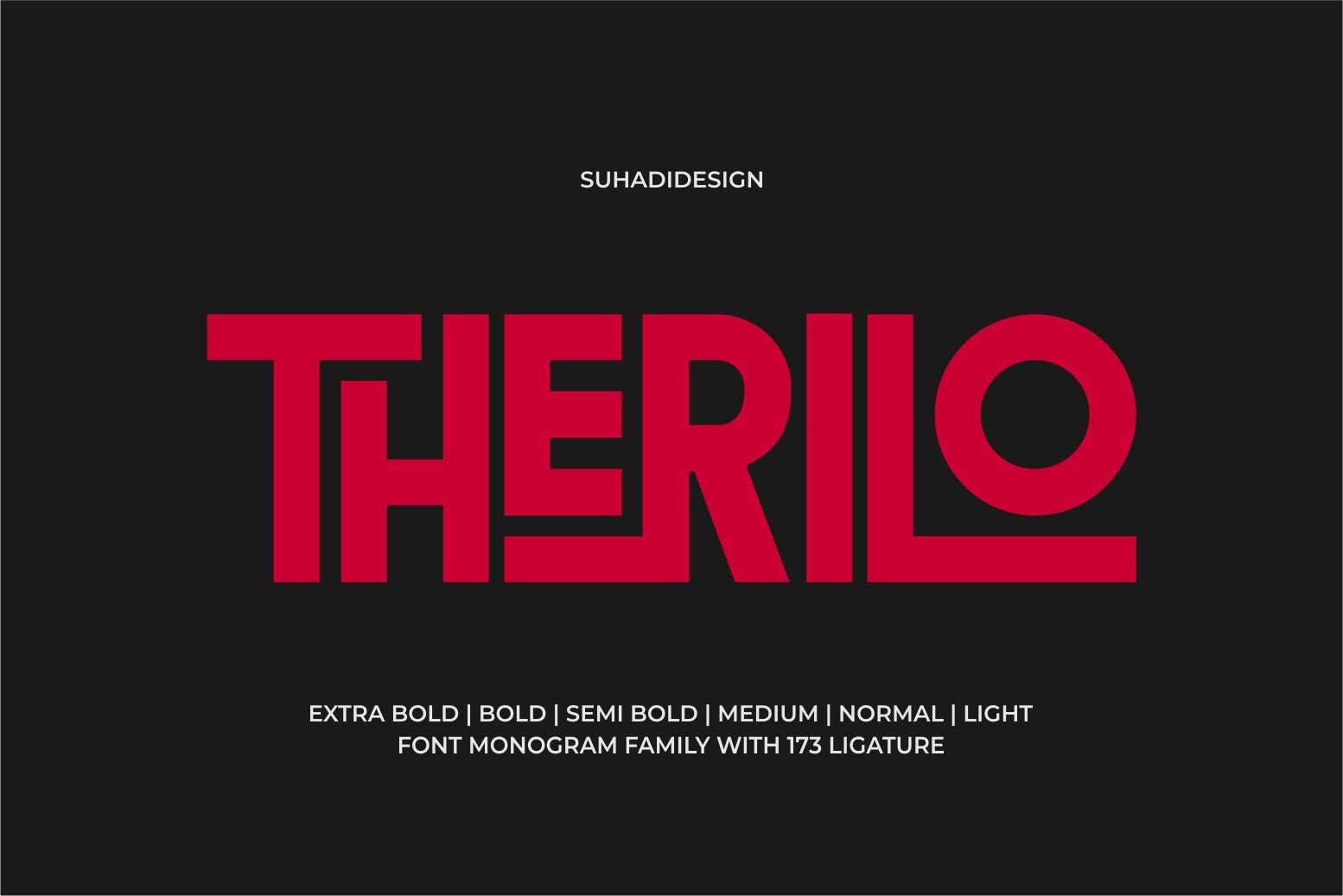 Therilo - Sans Serif Monogram Font — image 1