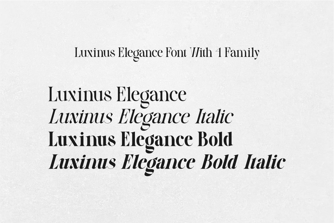 Luxinus Elegance Serif Family With Italic Font — image 11