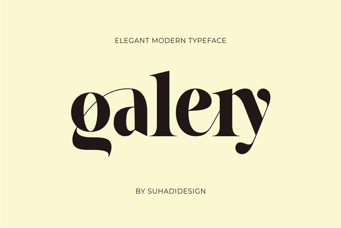 Galery - Elegant Modern Ligature Typeface — image 1