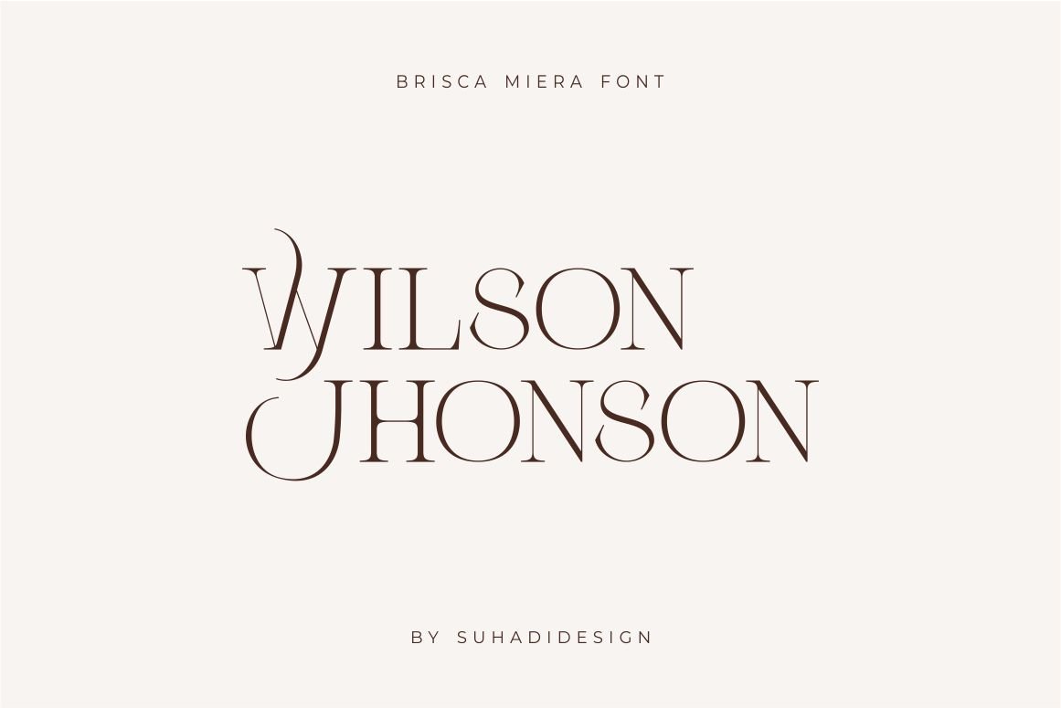 Brisca Miera - Chic Alternate Ligature Serif Font — image 6