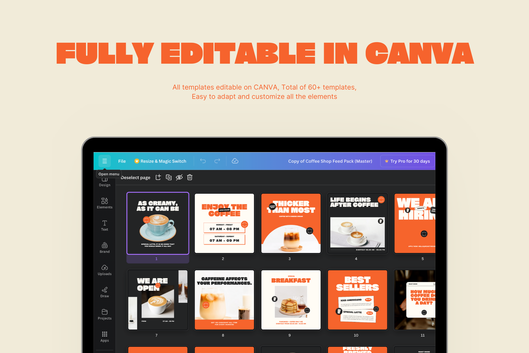 Coffee Shop Social Media Pack | Canva Templates — image 7