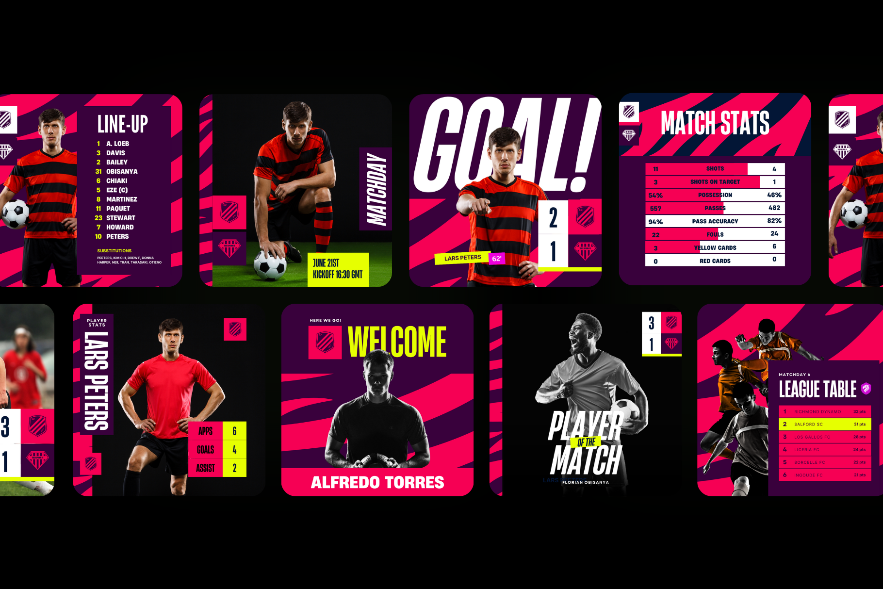 Football Matchday Social Media Pack | Canva Template — image 4