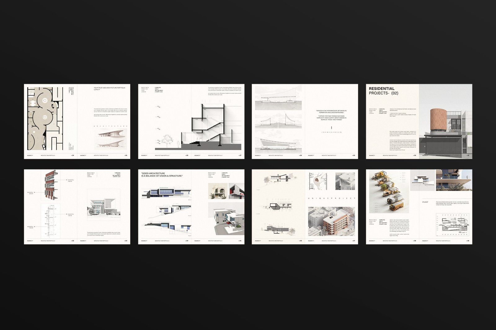 Architecture Sketch Design Portfolio Template — image 22