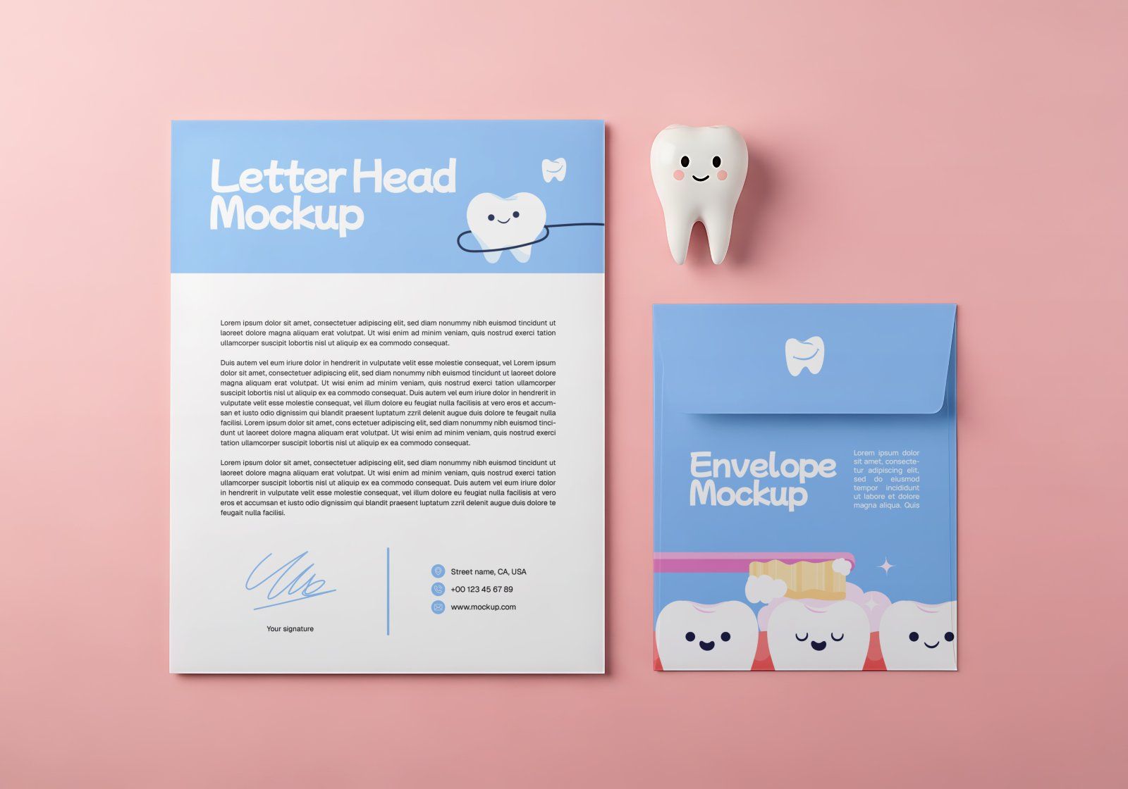 Children's Dental Clinic Branding Mockup Bundle – 15 Premium PSD Scenes for Pediatric Medical Identi — image 15