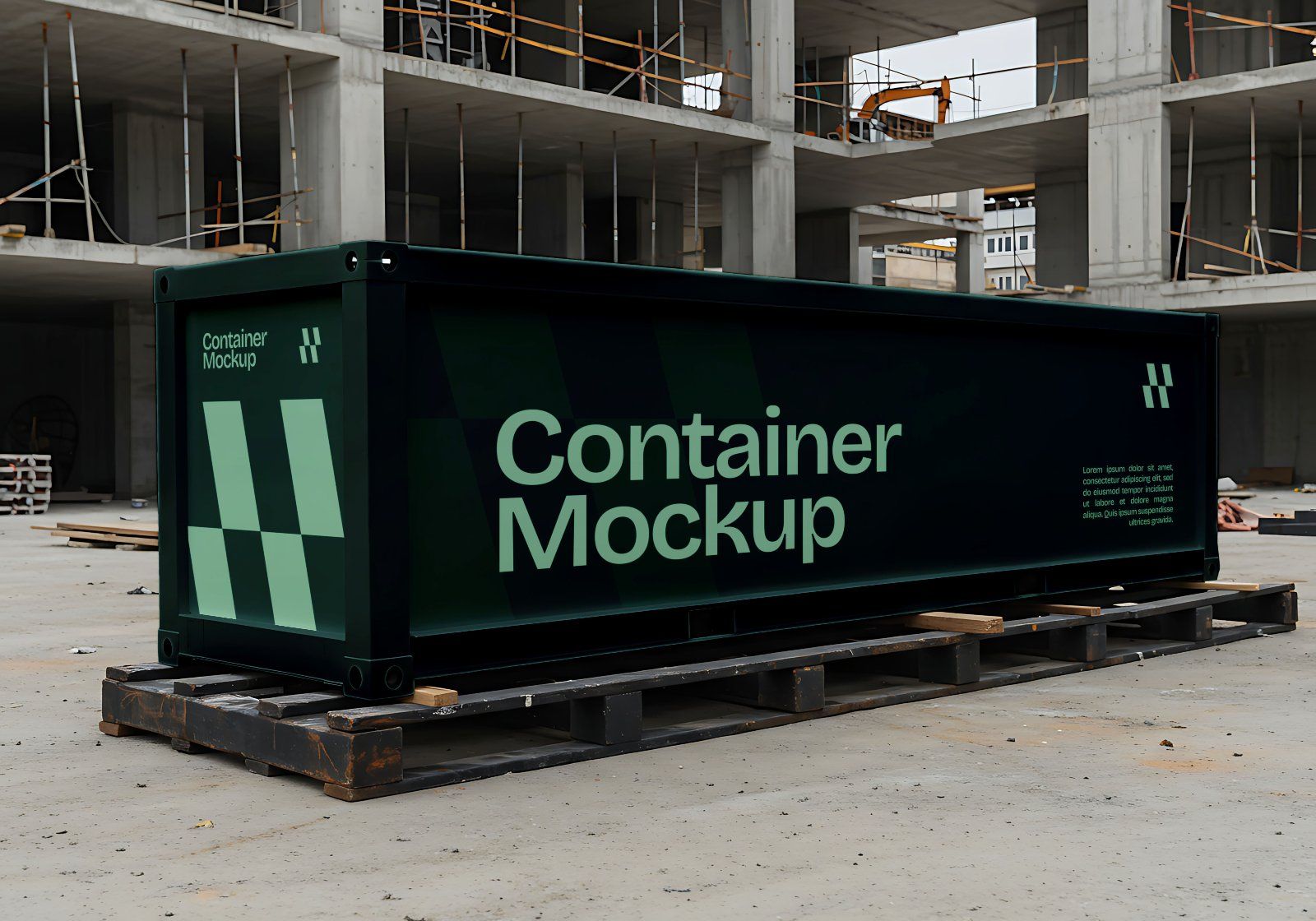 Premium Branding Green Construction Mockup — image 14