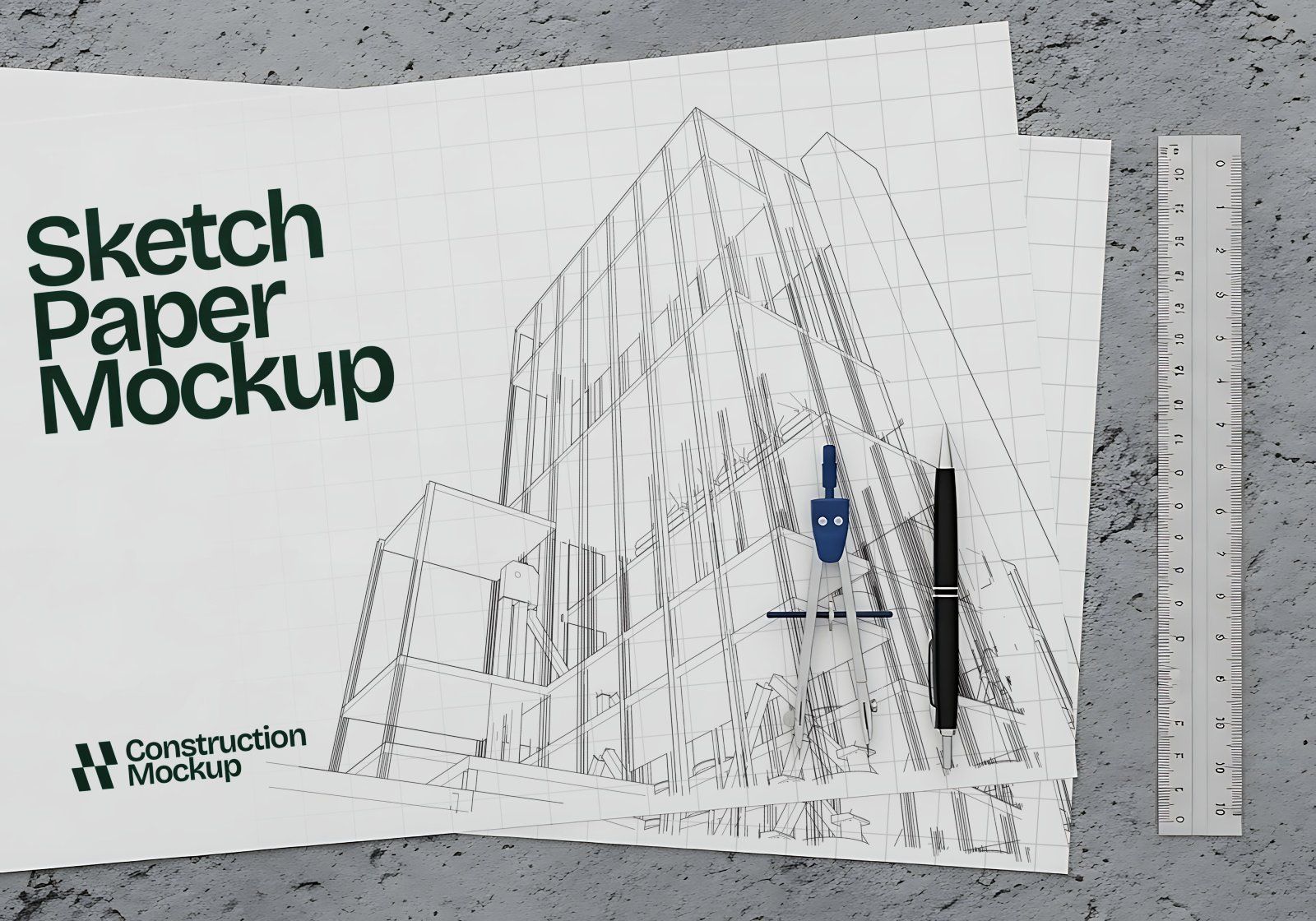Premium Branding Green Construction Mockup — image 9