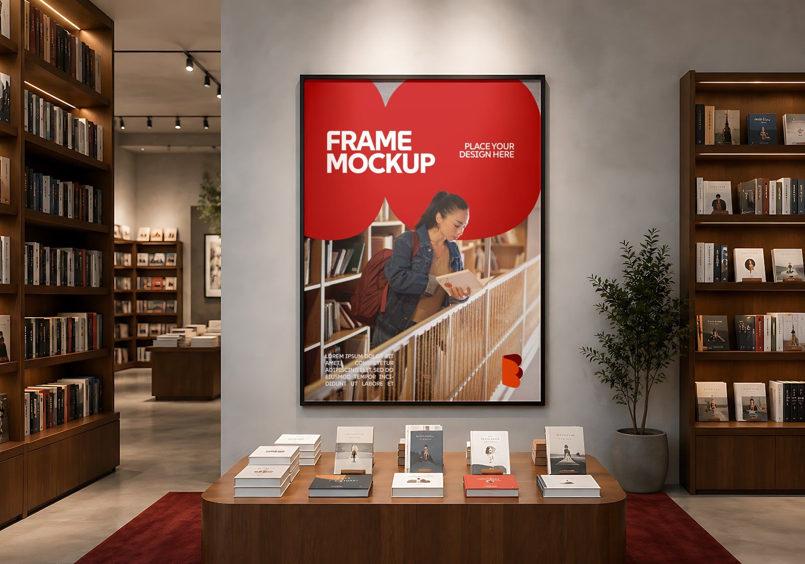 Premium Book Store Branding Mockup Bundle – 15 Literary PSD Scenes for Bookstores, Publishing Houses — image 7