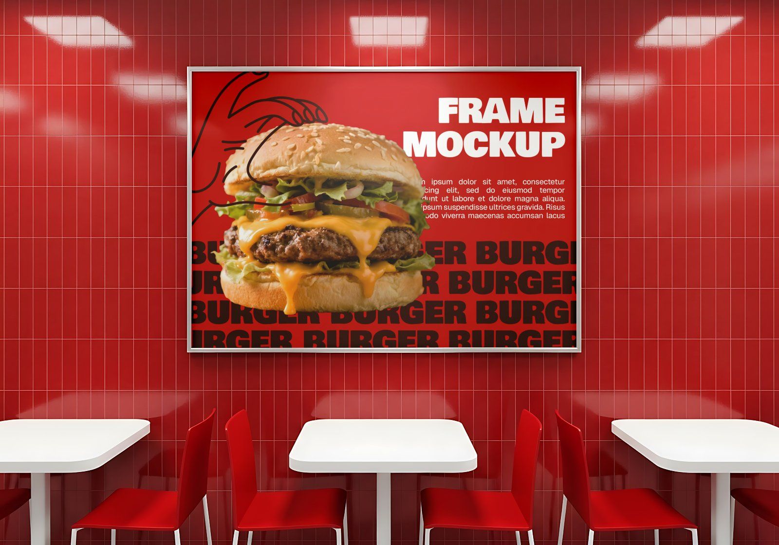 Burger Restaurant Branding Mockup Bundle | 15 Premium PSD Mockups | Fast Food Packaging & Menu Mocku — image 13