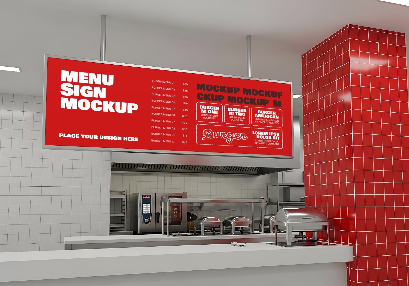 Burger Restaurant Branding Mockup Bundle | 15 Premium PSD Mockups | Fast Food Packaging & Menu Mocku — image 8