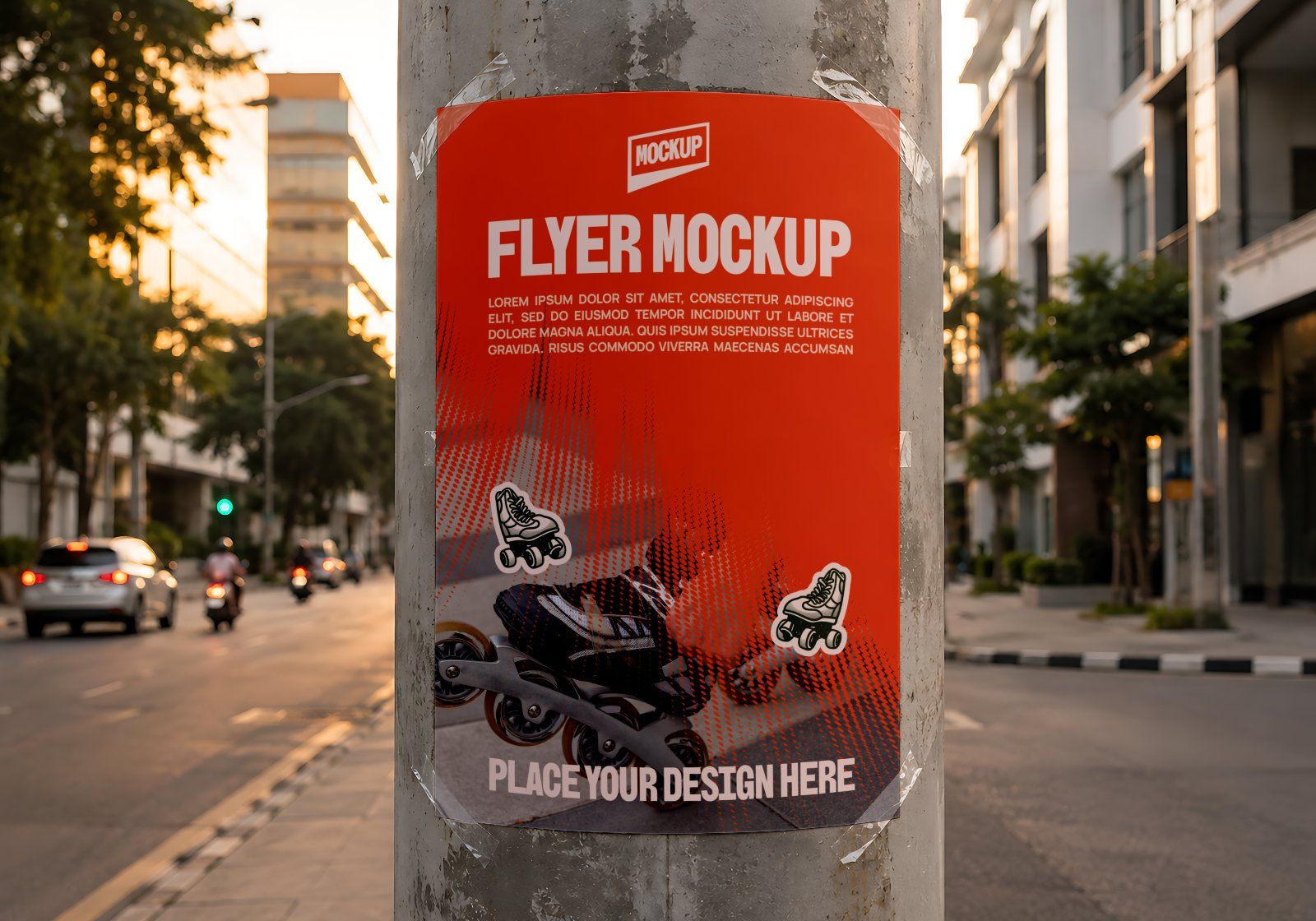 Premium Roller Skating Event Branding Mockup Bundle – 15 Retro & Urban PSD Scenes for Street Sports — image 12