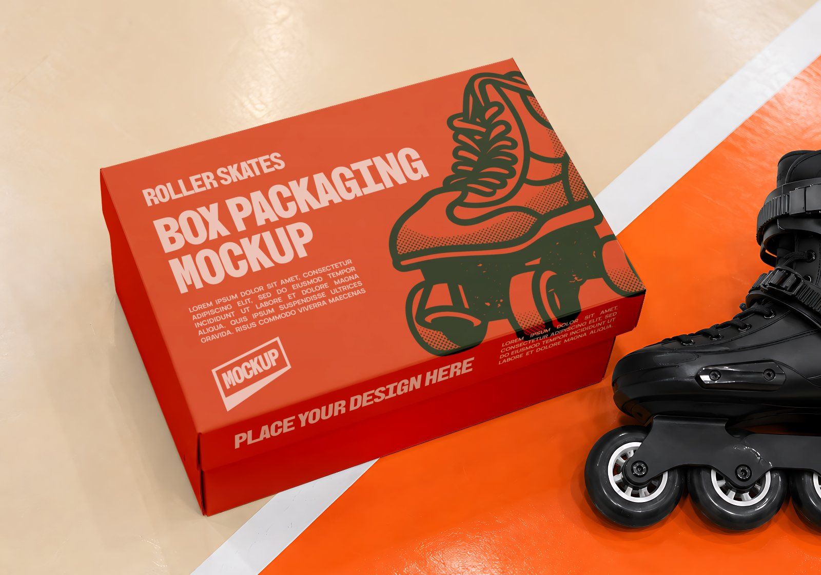 Premium Roller Skating Event Branding Mockup Bundle – 15 Retro & Urban PSD Scenes for Street Sports — image 10