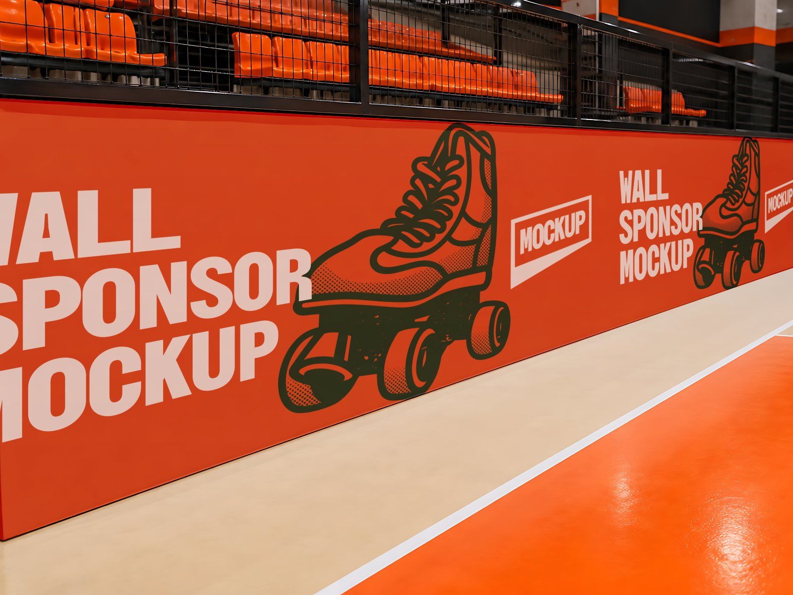 Premium Roller Skating Event Branding Mockup Bundle – 15 Retro & Urban PSD Scenes for Street Sports — image 11