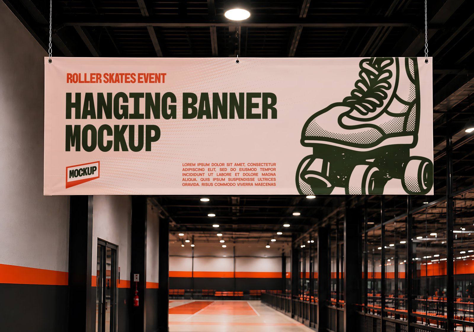 Premium Roller Skating Event Branding Mockup Bundle – 15 Retro & Urban PSD Scenes for Street Sports — image 7
