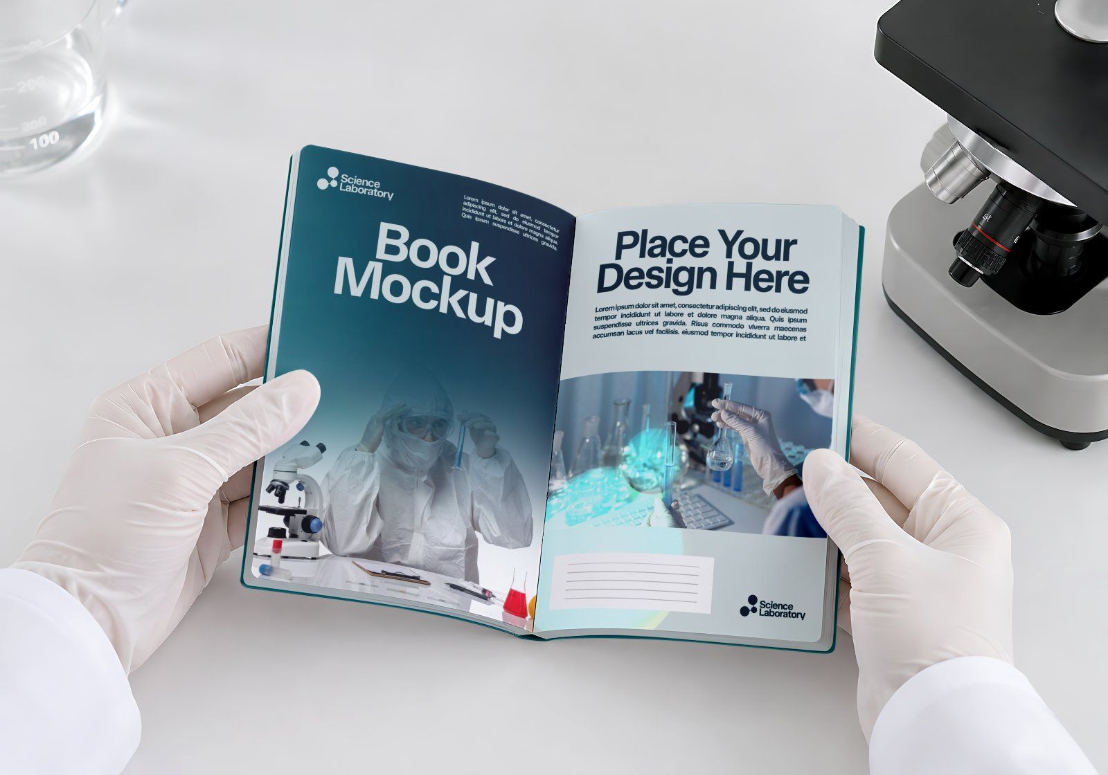 Premium Science Lab Branding Mockup Bundle – 15 Medical PSD Scenes for Pharmaceutical, Healthcare & — image 15