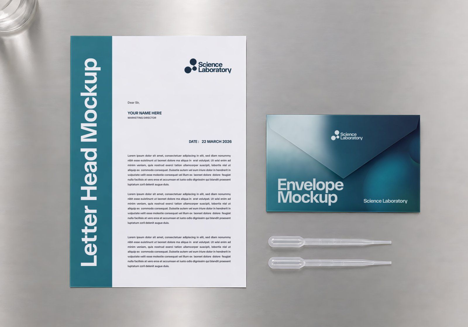 Premium Science Lab Branding Mockup Bundle – 15 Medical PSD Scenes for Pharmaceutical, Healthcare & — image 10