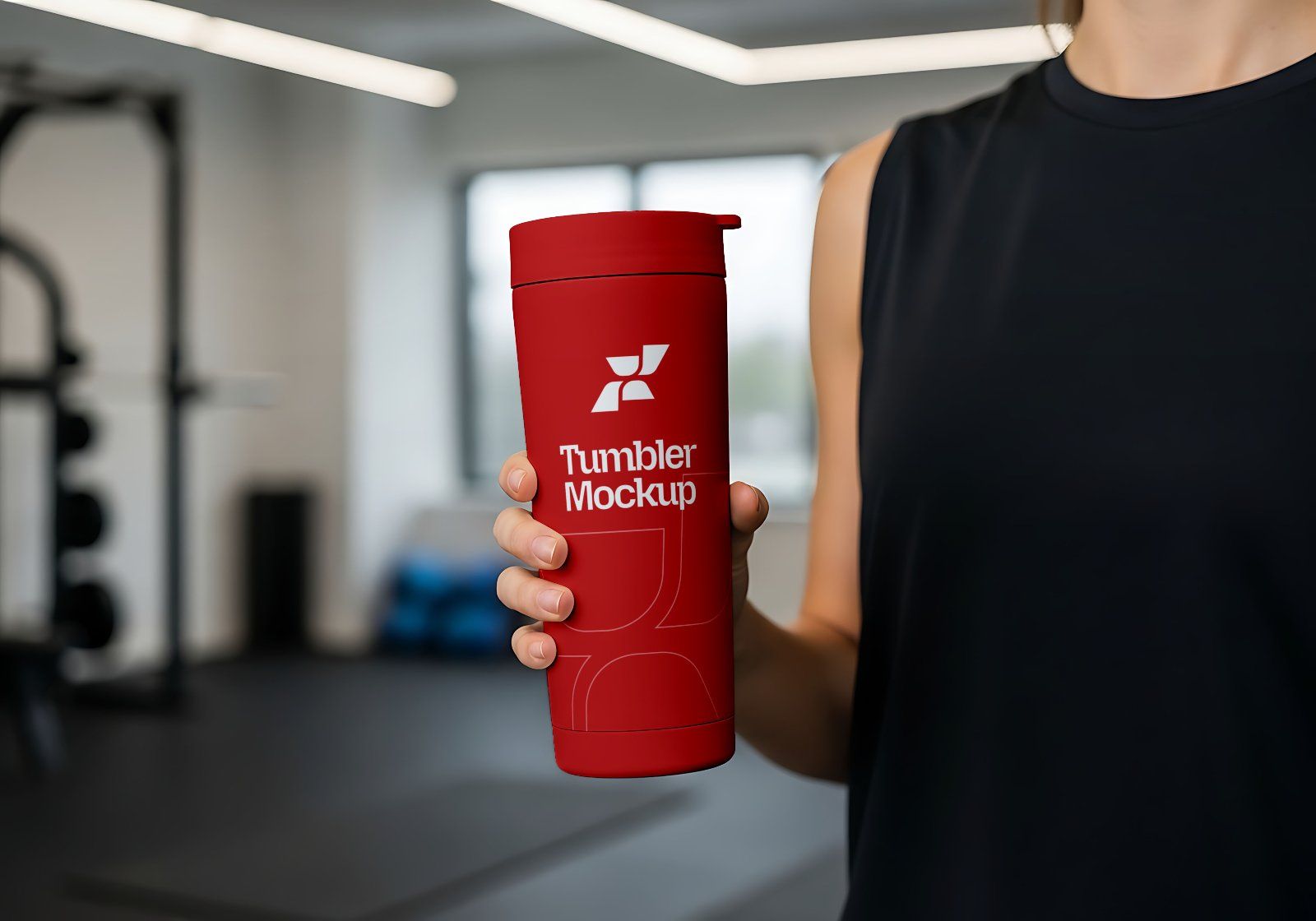 Premium Branding Red Gym Mockup — image 2