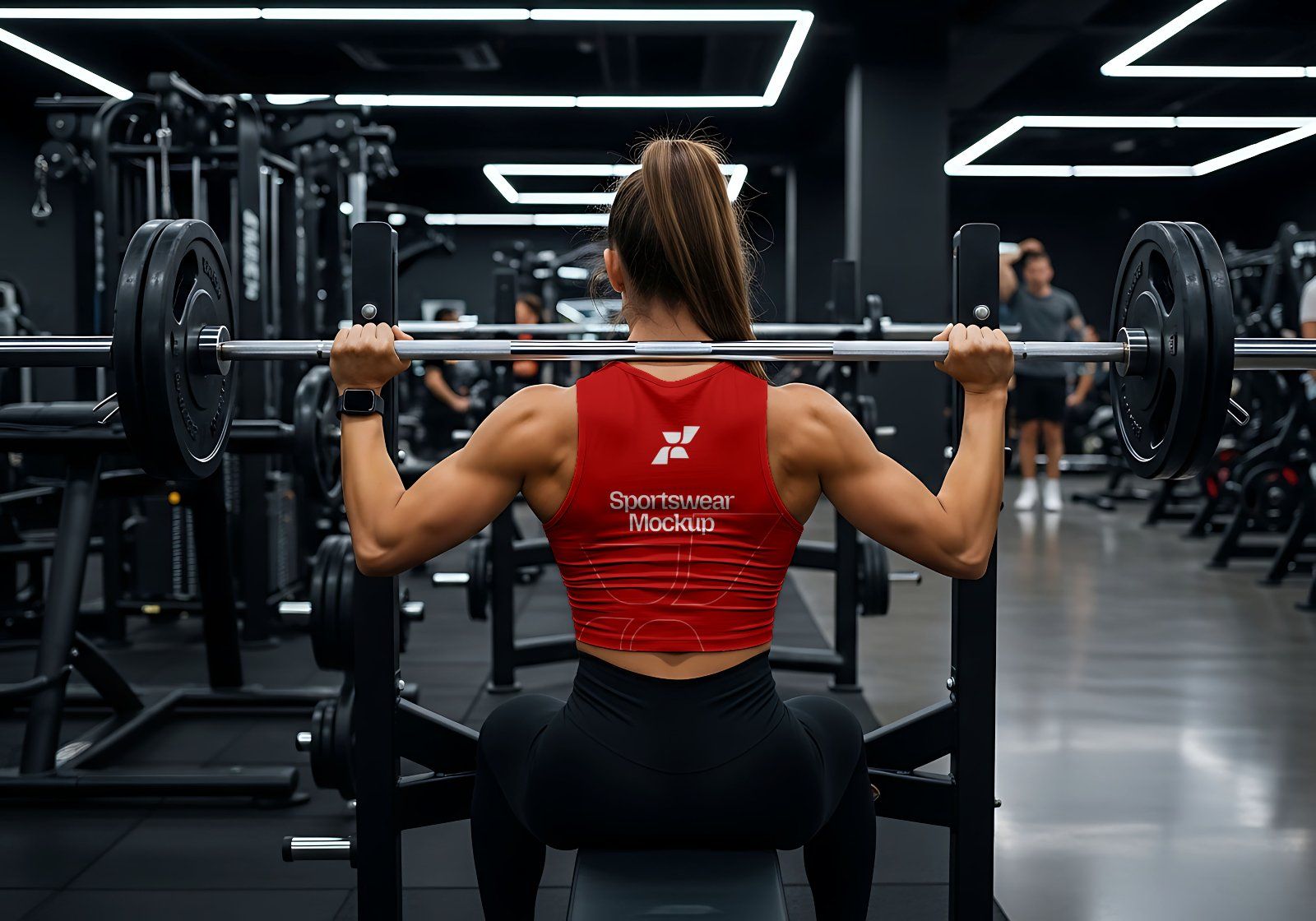 Premium Branding Red Gym Mockup — image 10