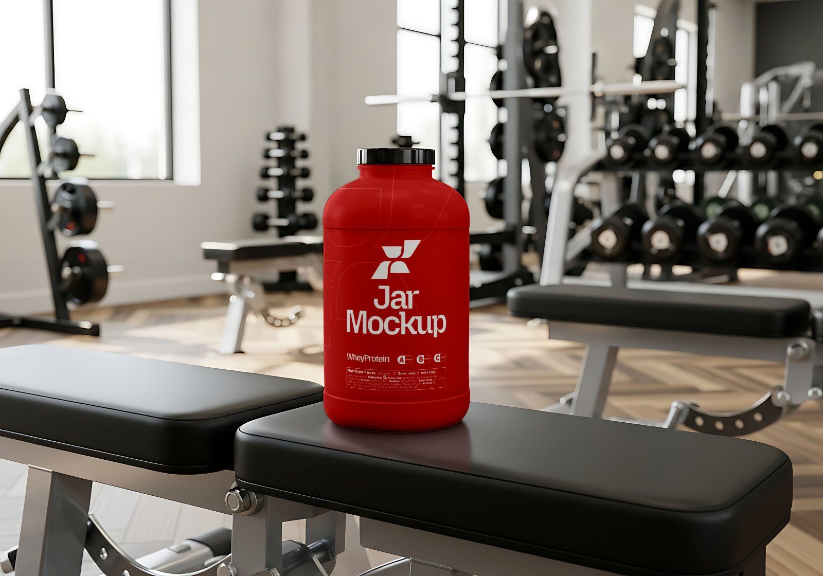 Premium Branding Red Gym Mockup — image 12