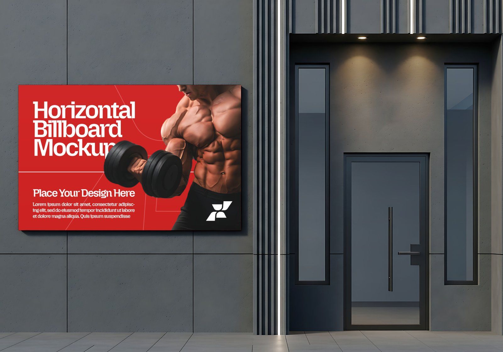 Premium Branding Red Gym Mockup — image 14