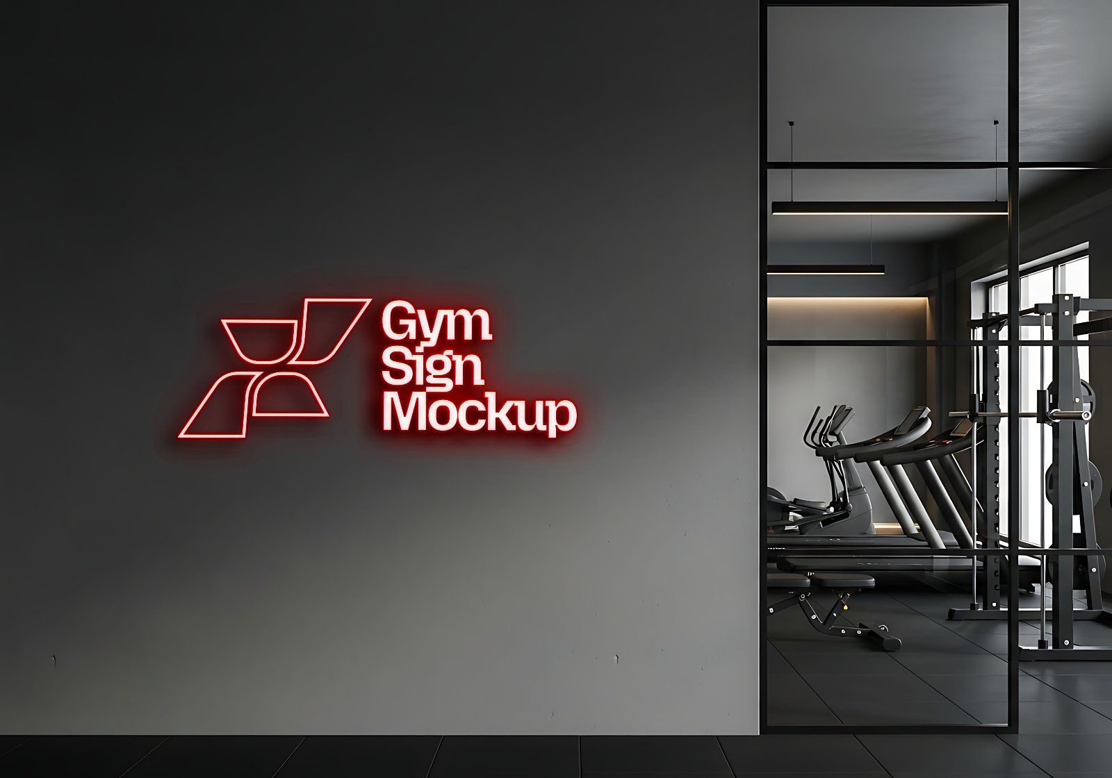Premium Branding Red Gym Mockup — image 16