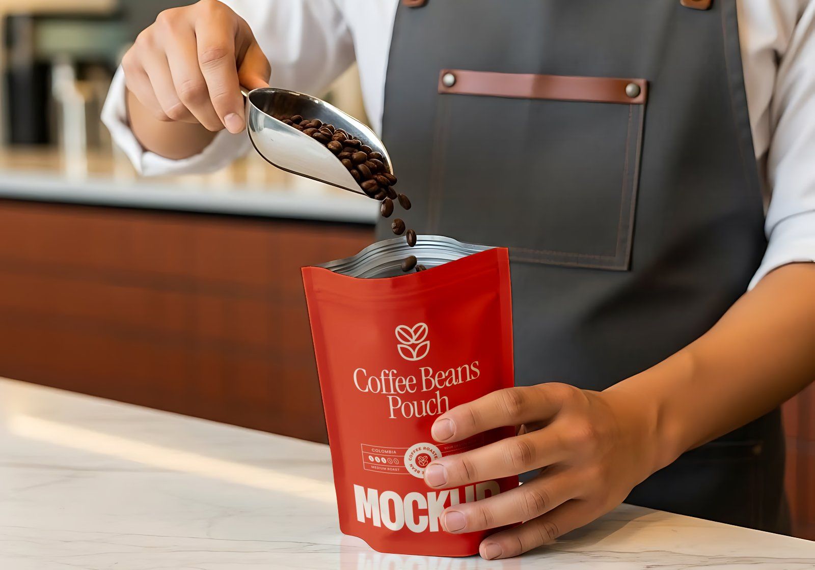 Premium Branding Red Store Coffee Mockup — image 5