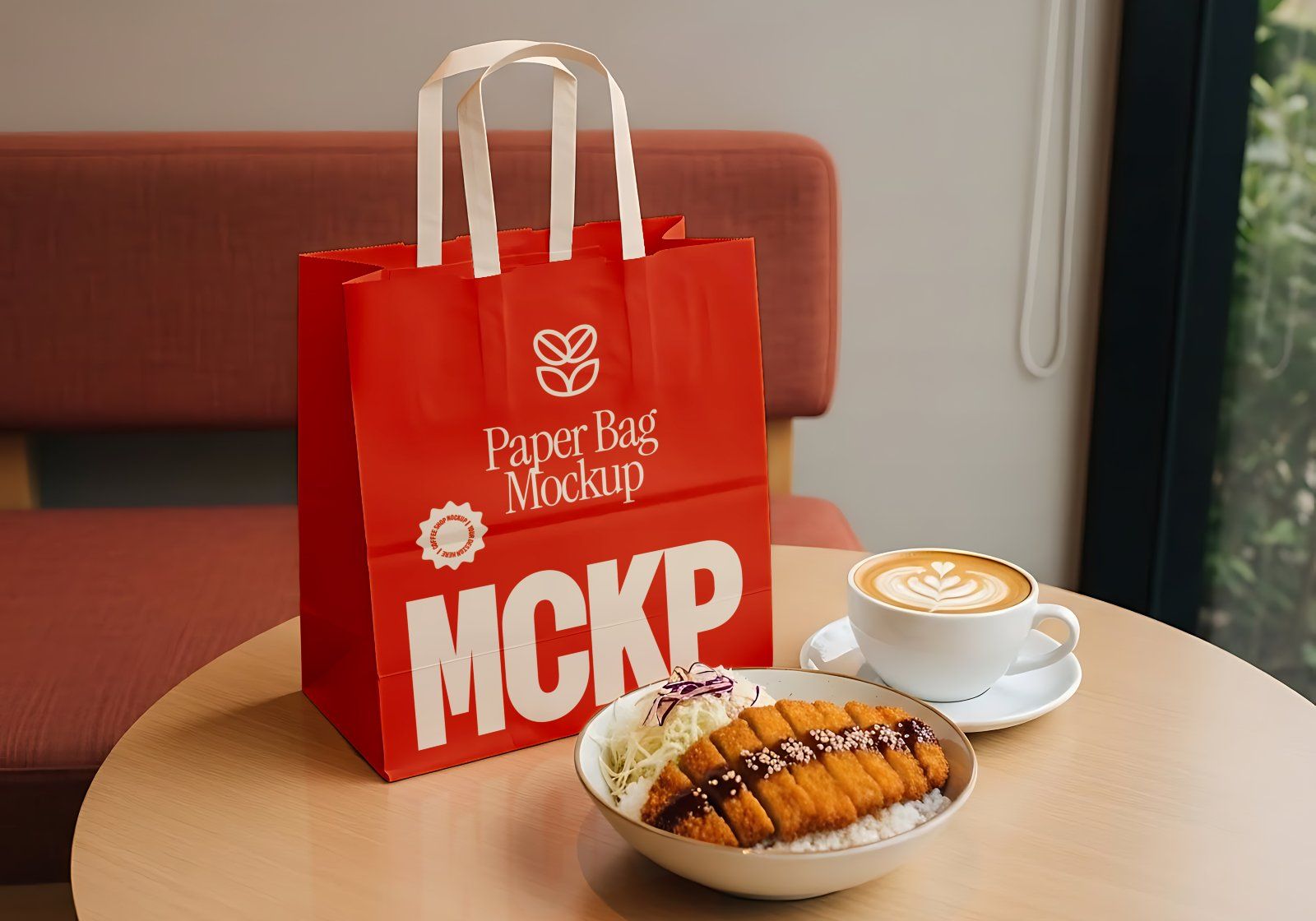 Premium Branding Red Store Coffee Mockup — image 9