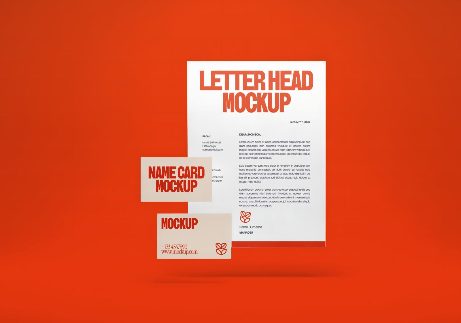 Premium Branding Red Store Coffee Mockup — image 12
