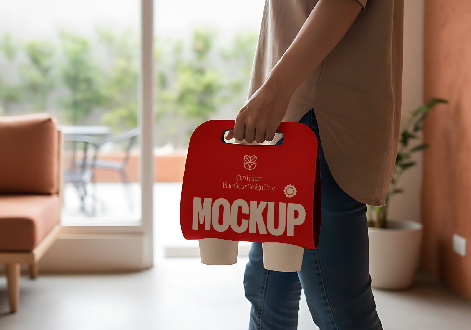 Premium Branding Red Store Coffee Mockup — image 13