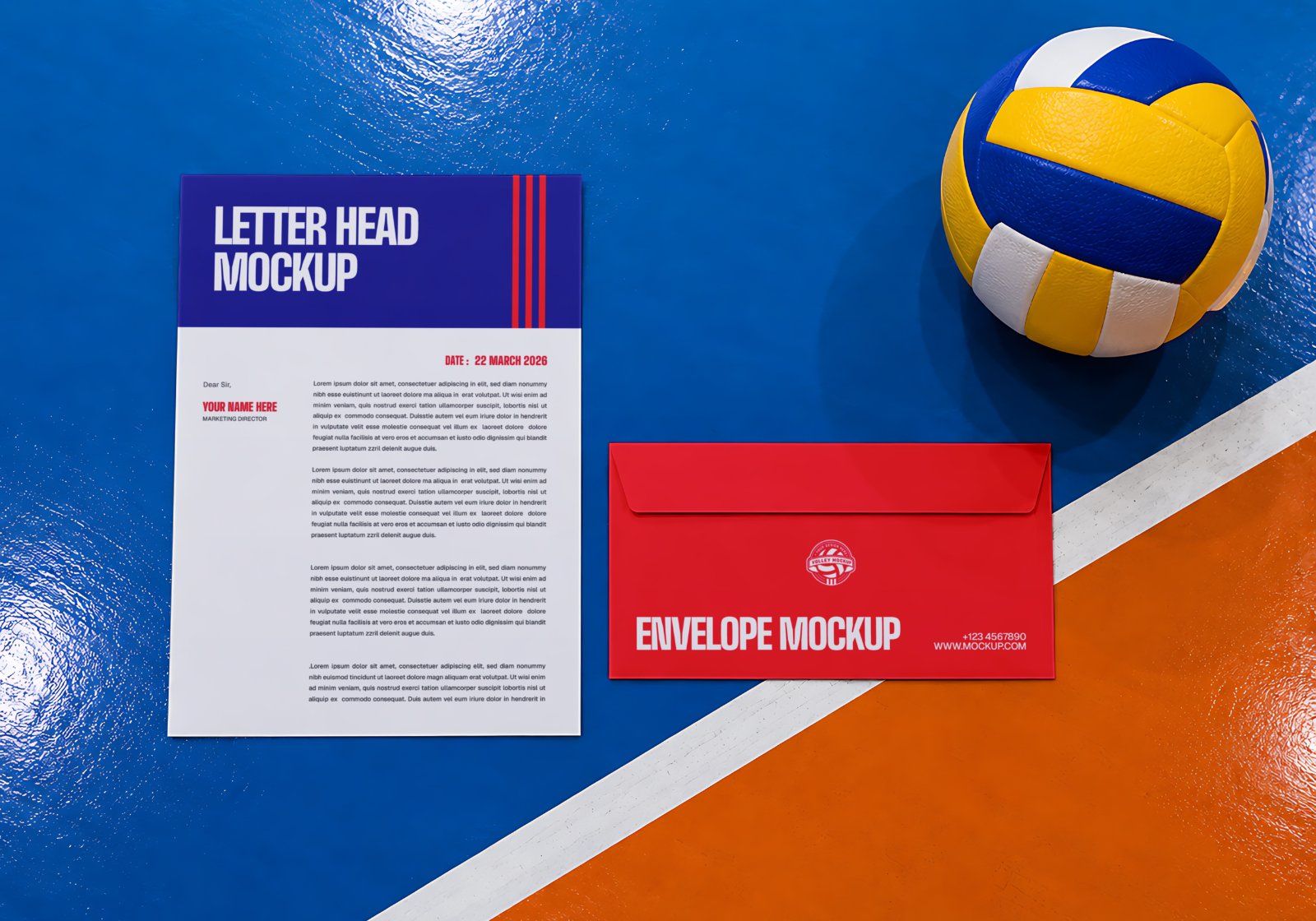 Ultimate Volleyball Team Branding Mockup Bundle – 15 Premium PSD Scenes for Tournament & Athletic Ki — image 8