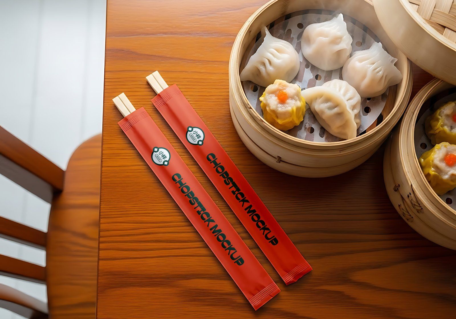 Premium Branding Orange China Restaurant Mockup — image 3