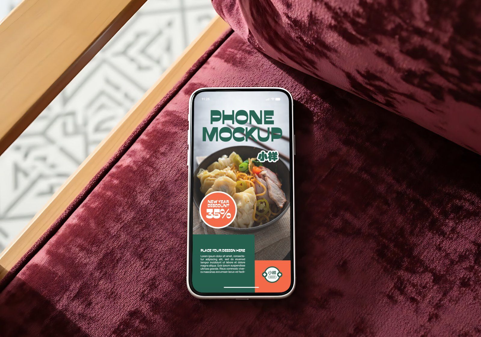 Premium Branding Orange China Restaurant Mockup — image 4