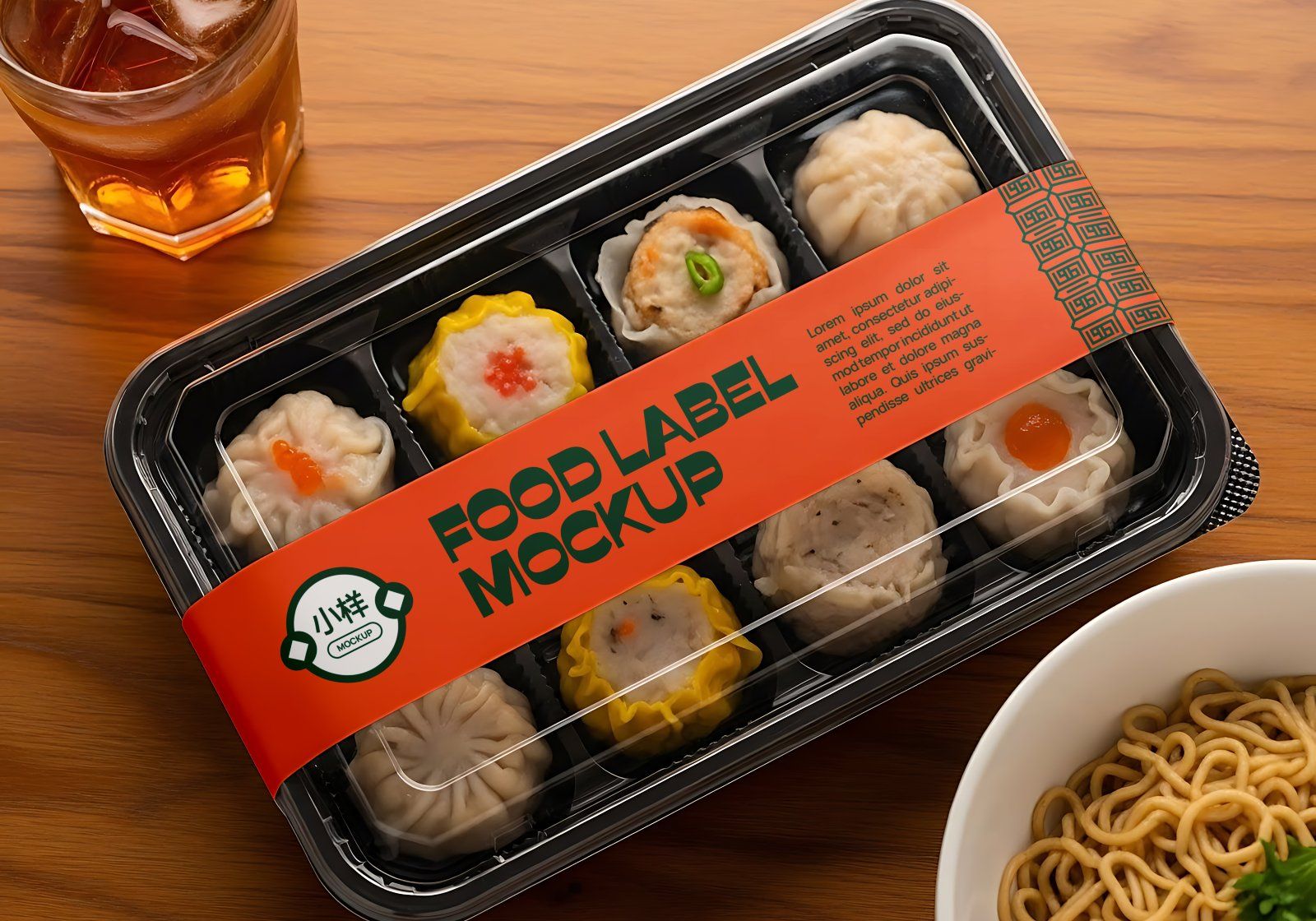 Premium Branding Orange China Restaurant Mockup — image 9