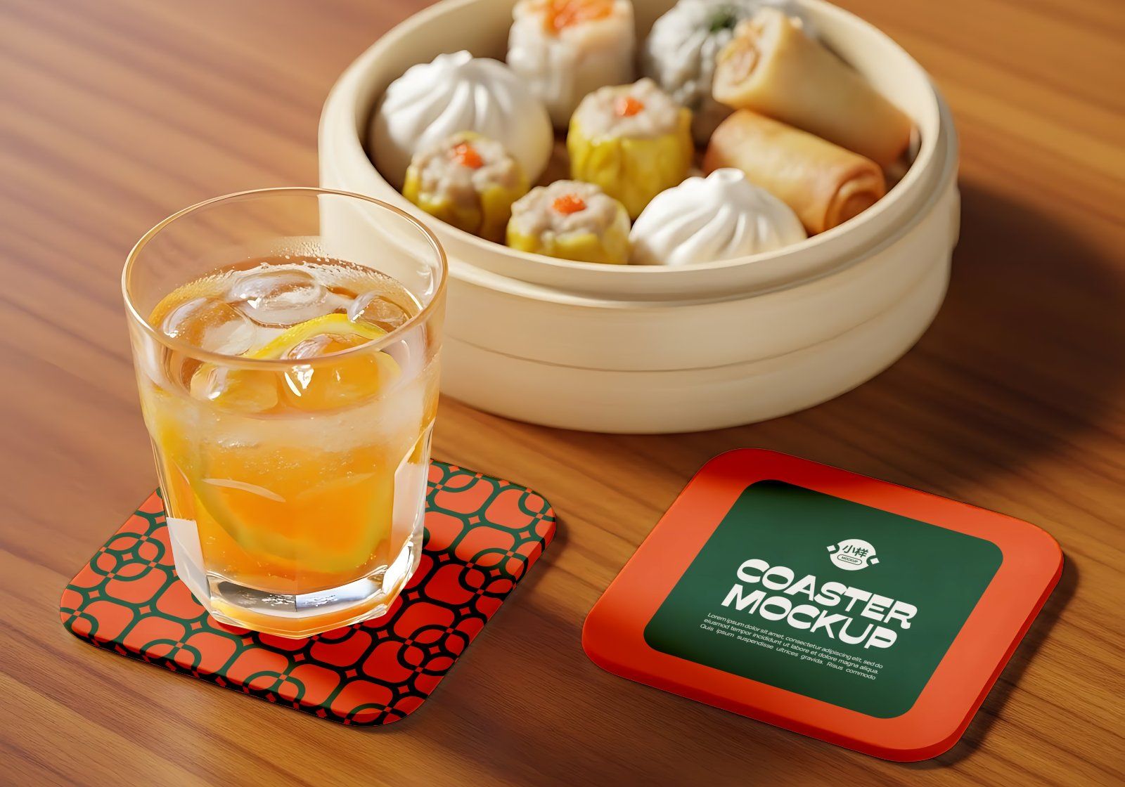 Premium Branding Orange China Restaurant Mockup — image 10