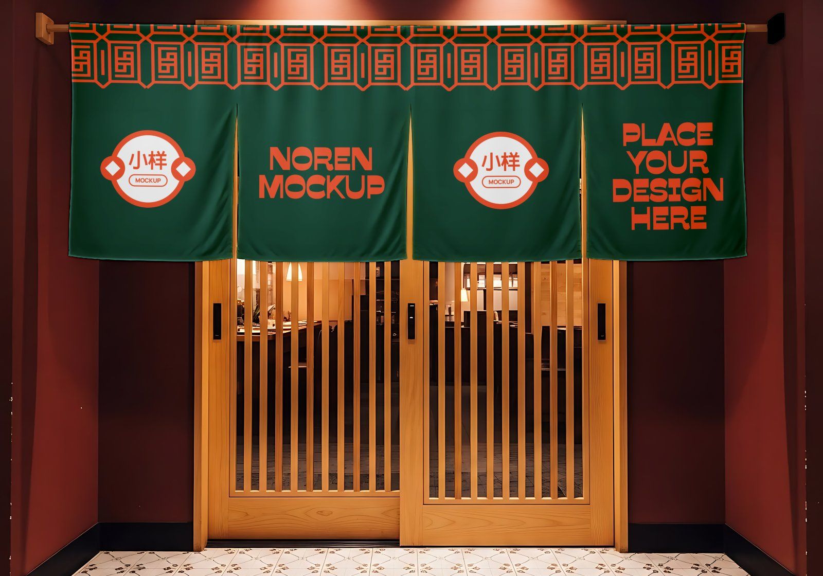 Premium Branding Orange China Restaurant Mockup — image 12
