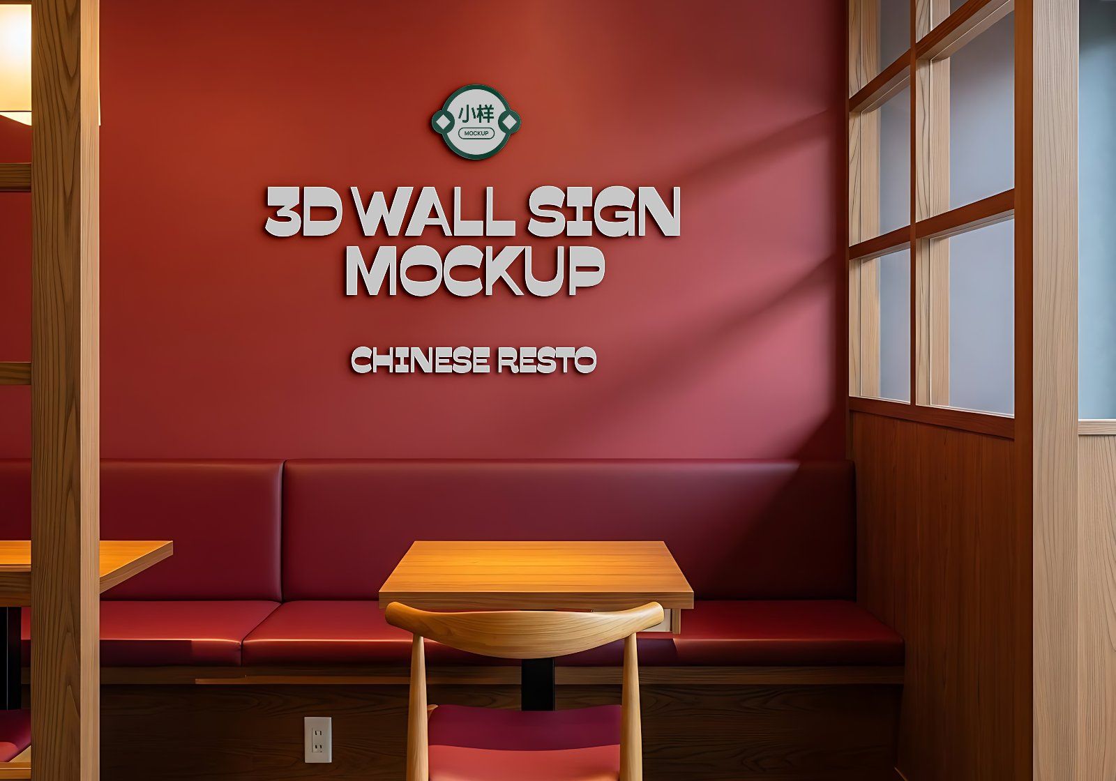 Premium Branding Orange China Restaurant Mockup — image 16
