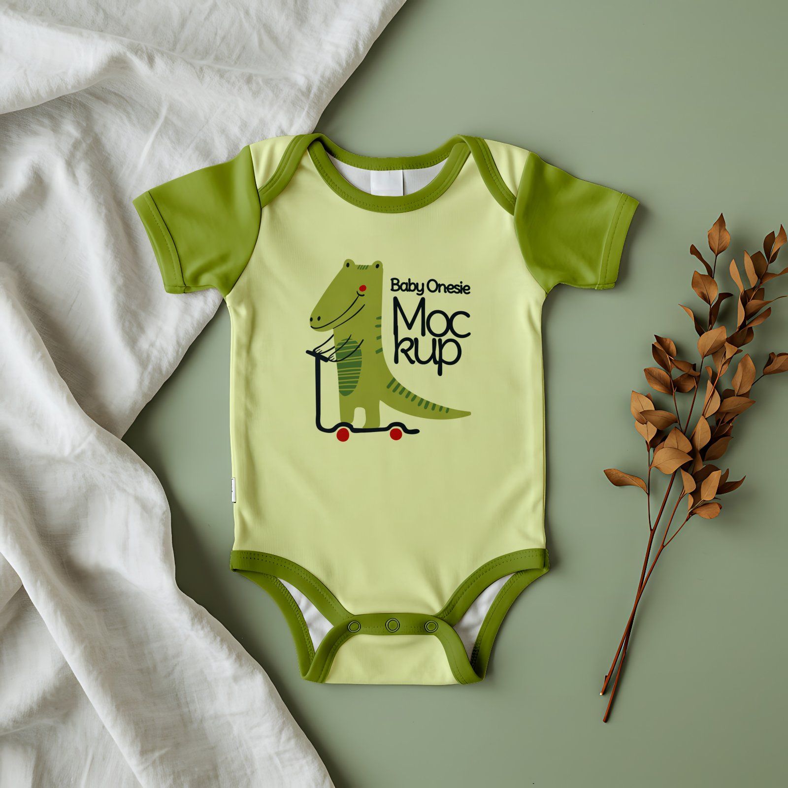 10 Premium Onesie Baby Clothes Mockup — image 6