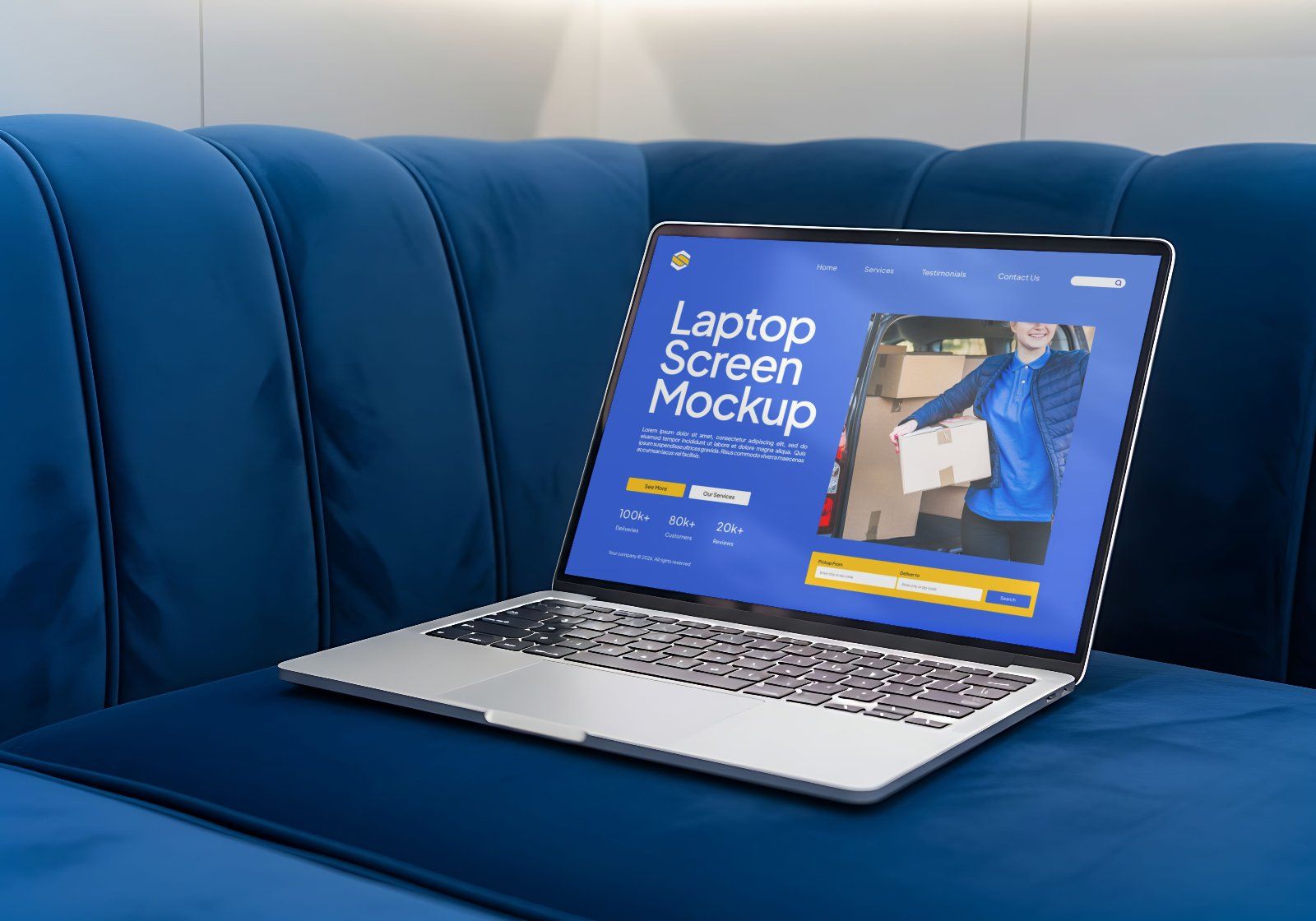 Online Store Mockup Bundle – 15 PSD Templates for E-Commerce & Delivery Branding — image 7