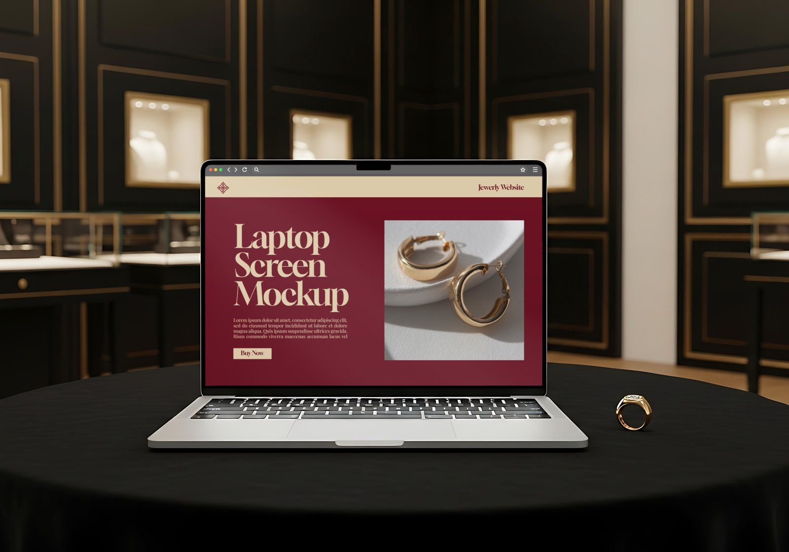 Jewelry Store Mockup Bundle – 15 PSD Templates for Luxury Branding — image 6