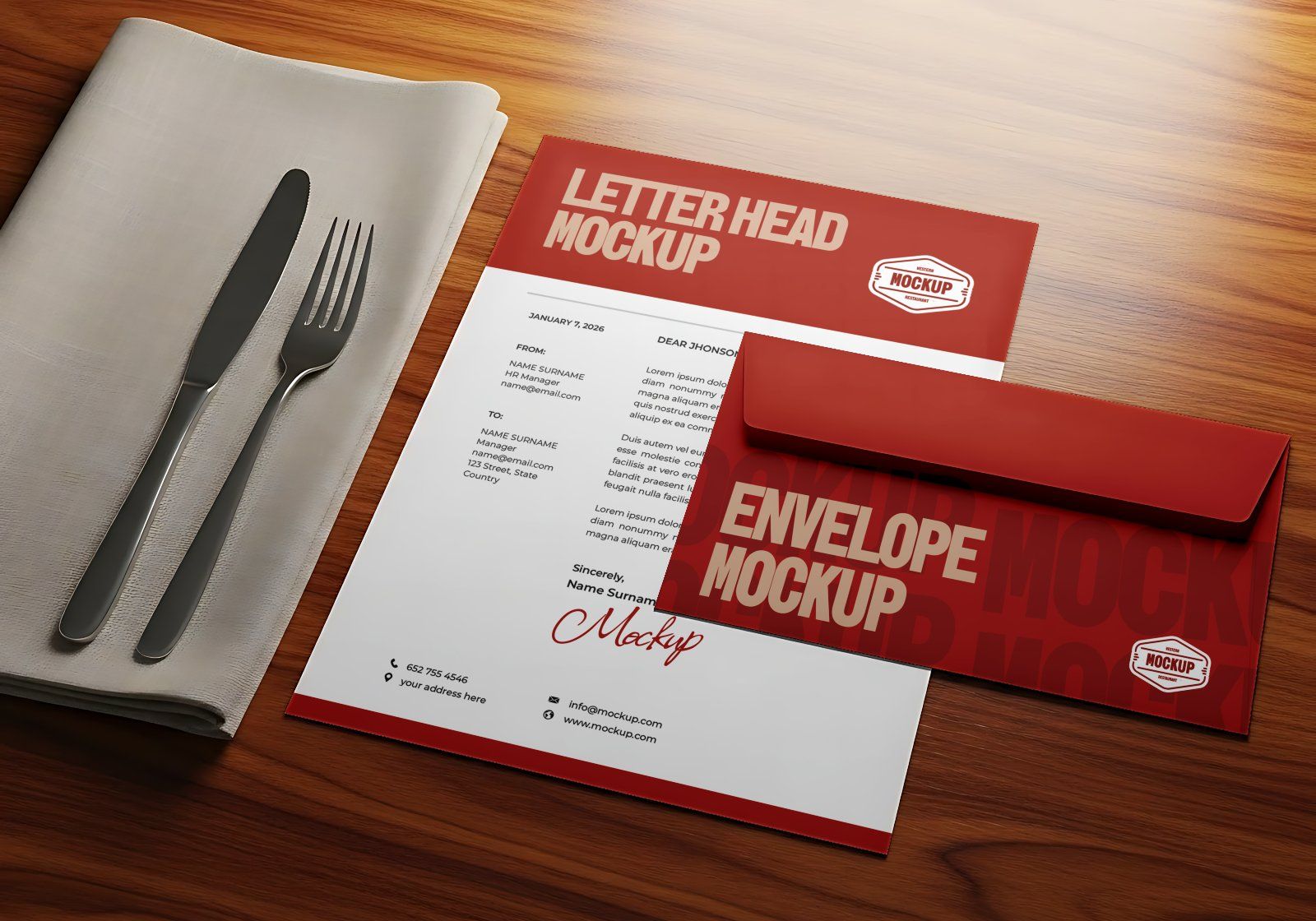 Premium Branding Western Food Restaurant Mockup — image 4