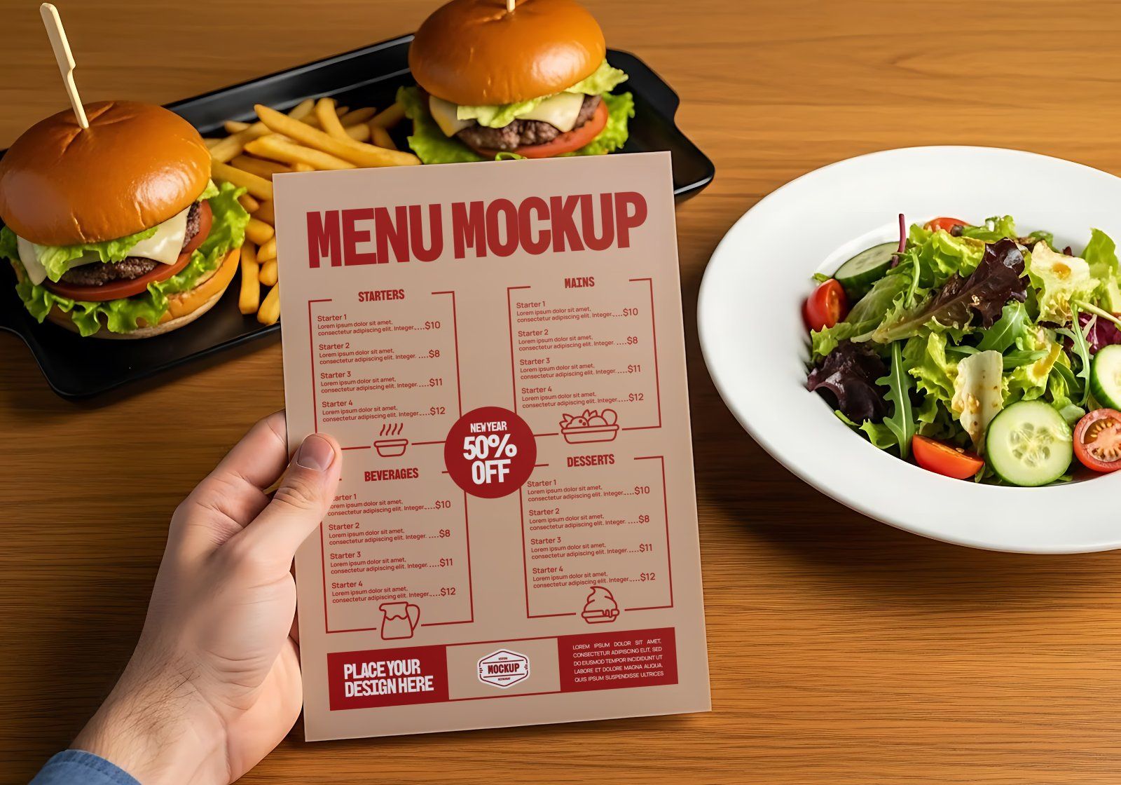 Premium Branding Western Food Restaurant Mockup — image 10