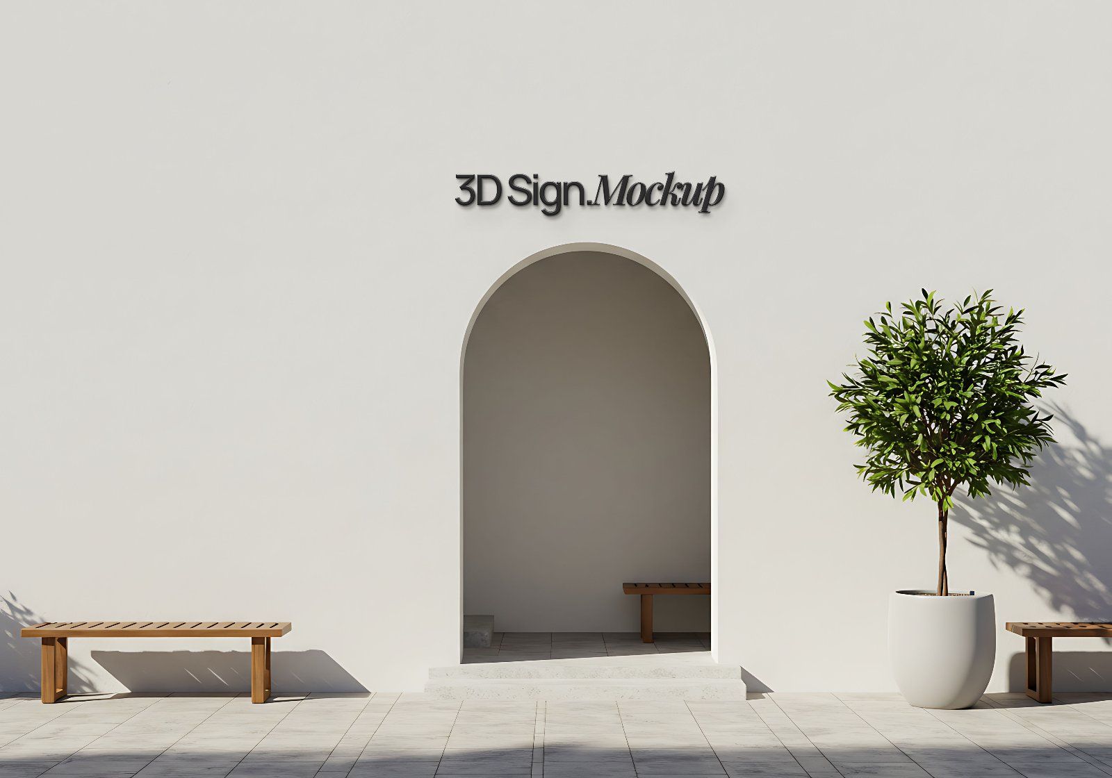 Store front 3D Signage Professional Mockup — image 2