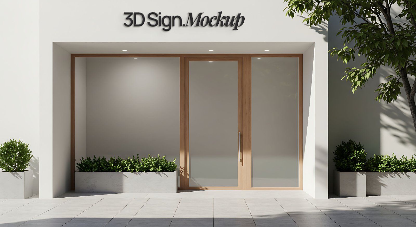 Store front 3D Signage Professional Mockup — image 9